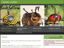 Tablet Screenshot of cazadorleather.com